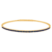 14K GOLD SAPPHIRE JOELLE FLEXIBLE BANGLE