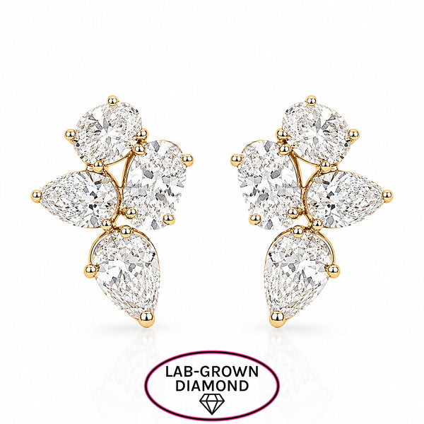 14K GOLD LAB GROWN DIAMOND JOLIE STUDS