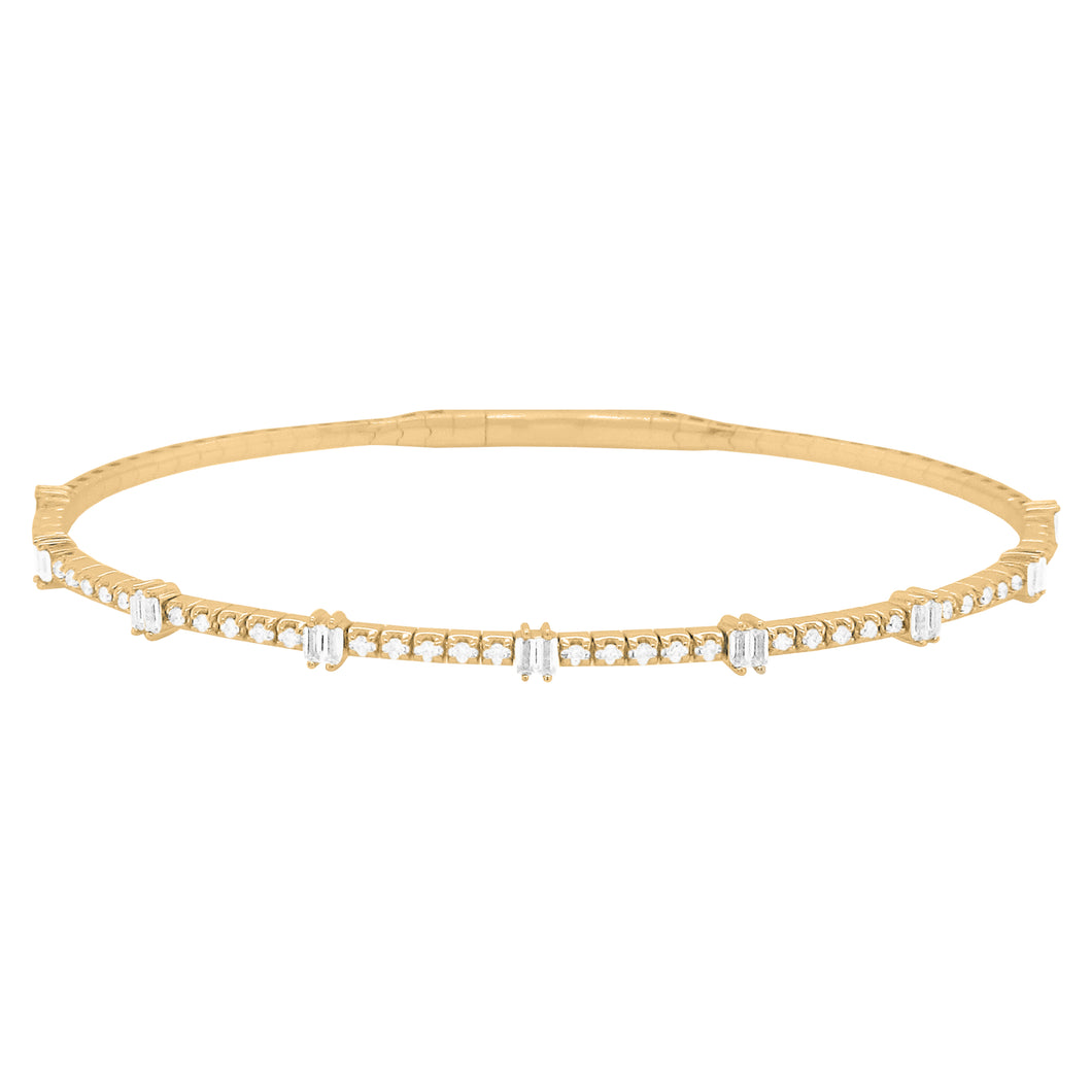 14K GOLD DIAMOND KAIA FLEX BANGLE