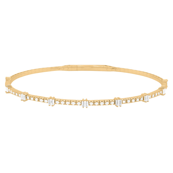 14K GOLD DIAMOND KAIA FLEX BANGLE