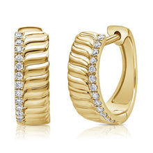 14K GOLD DIAMOND IZZY HUGGIES