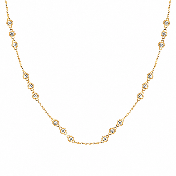 14K GOLD DIAMOND ARI NECKLACE