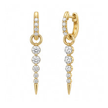 14K GOLD DIAMOND LARGE LUCY HUGGIES