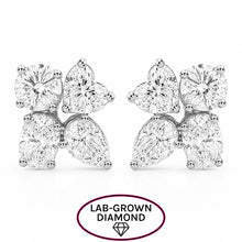 14K GOLD LAB GROWN DIAMOND LARGE TALI STUDS