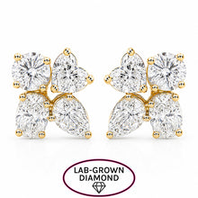 14K GOLD LAB GROWN DIAMOND LARGE TALI STUDS