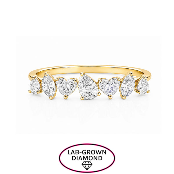 14K GOLD LAB GROWN DIAMOND LEEOR RING