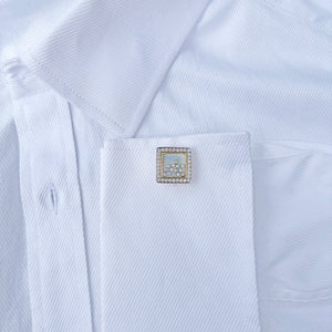 14K GOLD DIAMOND LEO CUFFLINKS