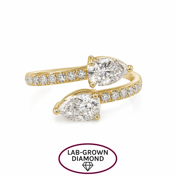 14K GOLD LAB GROWN DIAMOND LESLIE RING