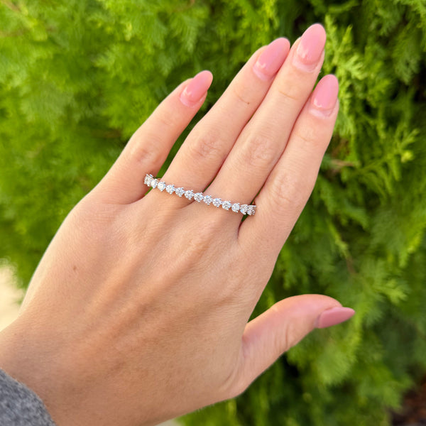 14K GOLD DIAMOND AMANDA DOUBLE FINGER RING