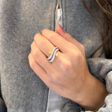14K GOLD DIAMOND AND YELLOW DIAMOND JULIE RING