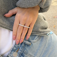 14K GOLD DIAMOND AMANDA DOUBLE FINGER RING