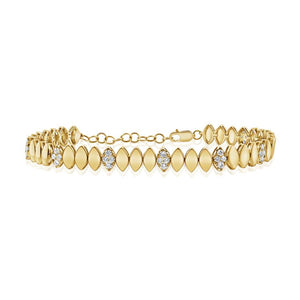 14K GOLD DIAMOND LILAH BRACELET