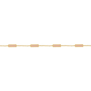 14K GOLD PINK MOTHER OF PEARL ANNA BRACELET