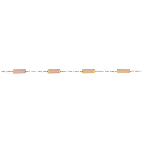 14K GOLD PINK MOTHER OF PEARL ANNA BRACELET