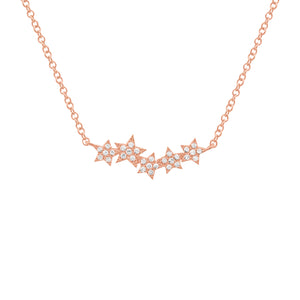 14K GOLD DIAMOND SCARLETT STAR NECKLACE