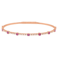14K GOLD DIAMOND RUBY KAIA FLEX BANGLE
