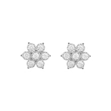 14K GOLD DIAMOND SMALL HANNAH FLOWER STUDS