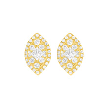 14K GOLD DIAMOND SMALL PALOMA MARQUISE STUDS