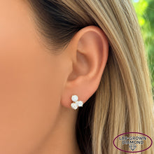 14K GOLD LAB GROWN DIAMOND SMALL PERRI STUDS