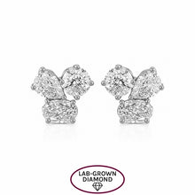 14K GOLD LAB GROWN DIAMOND SMALL PERRI STUDS