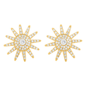 14K GOLD DIAMOND GRACE STUDS