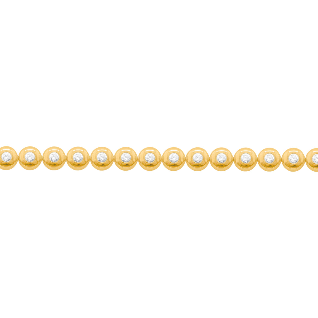 14K GOLD DIAMOND STASSI BUBBLE BRACELET