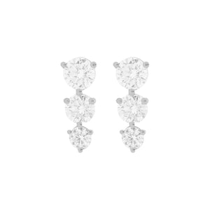 14K GOLD DIAMOND BELLE STUDS