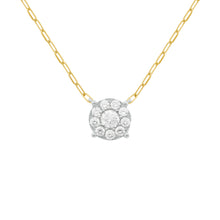 14K GOLD DIAMOND XL BELLA PAPERCLIP NECKLACE