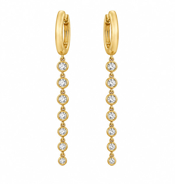 14K GOLD DIAMOND ZOEY EARRINGS
