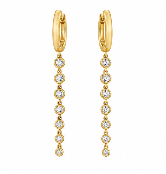 14K GOLD DIAMOND ZOEY EARRINGS