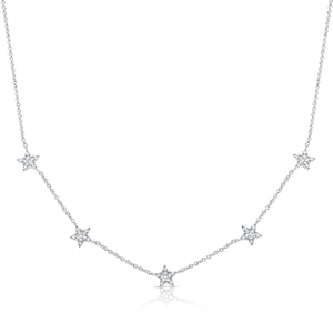 14K GOLD DIAMOND FAY STAR NECKLACE