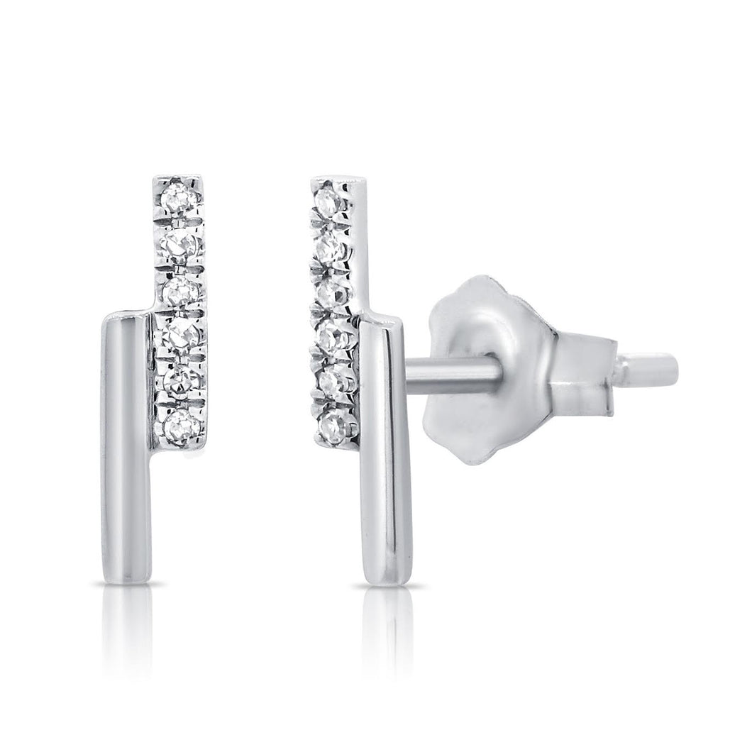 14K GOLD DIAMOND ABIGAIL STUDS