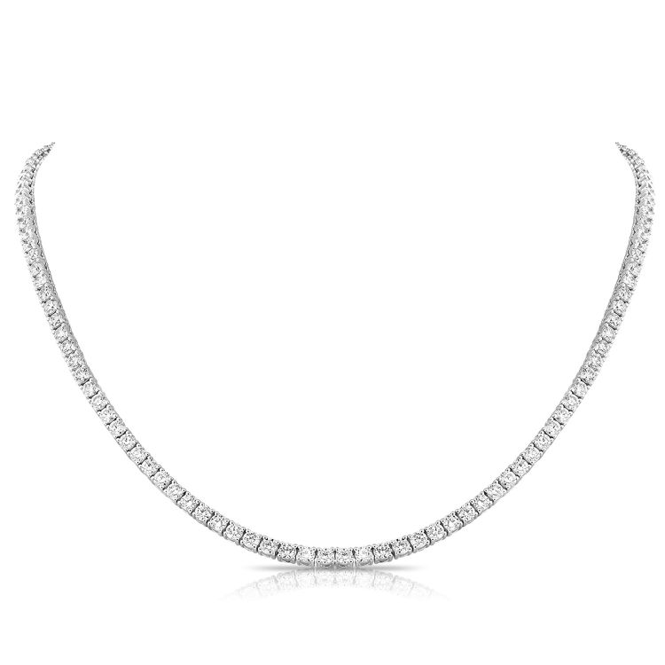 14K GOLD DIAMOND 12 CT MEREDITH TENNIS NECKLACE