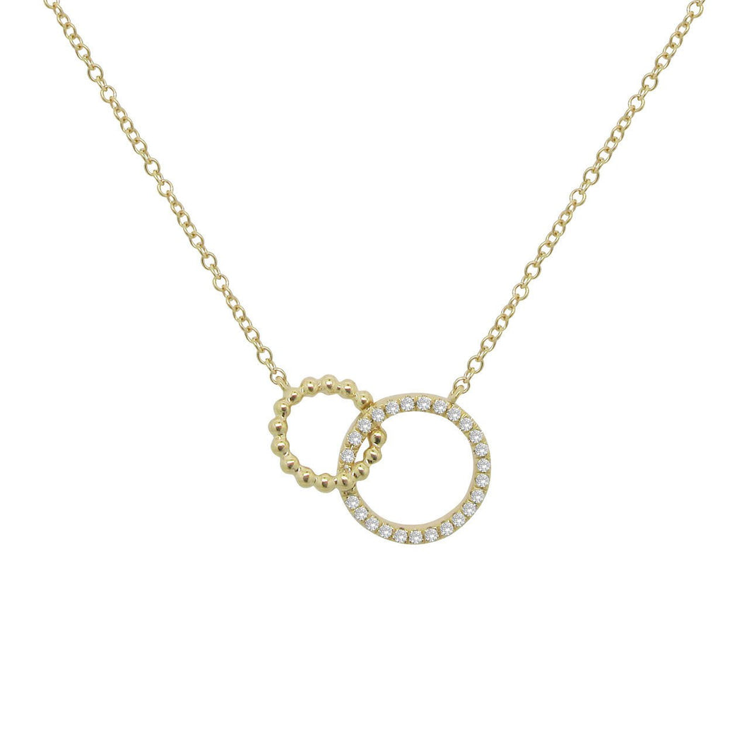 14K GOLD DIAMOND TOVA NECKLACE (ALL COLORS)