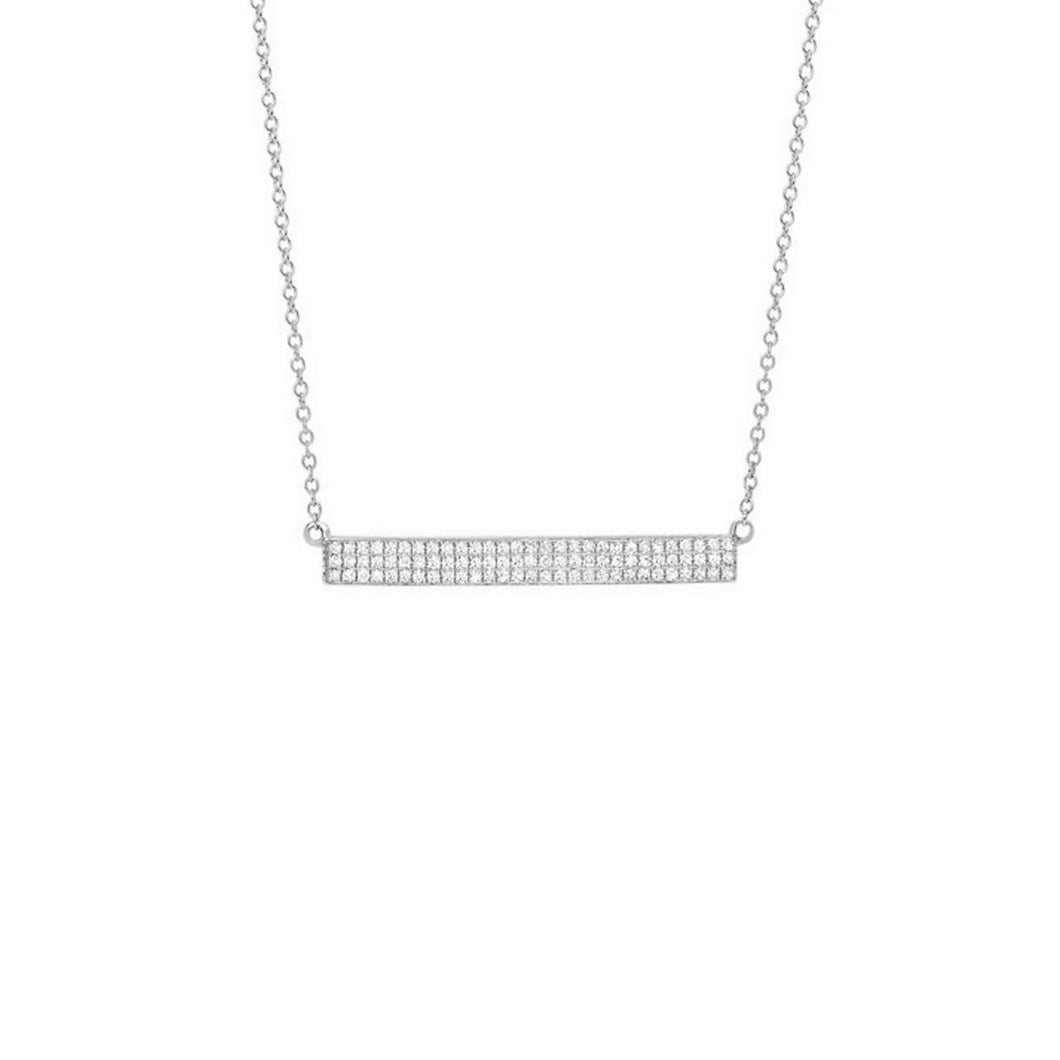 14K GOLD DIAMOND JUSTINA NECKLACE (ALL COLORS)