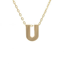14k Gold Letter Initial Necklace