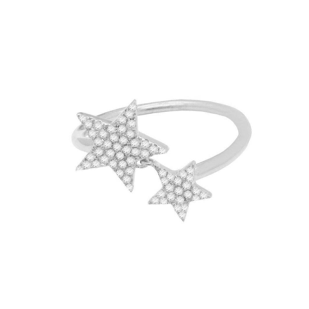 14K GOLD DIAMOND EDEN STAR RING (ALL COLORS)
