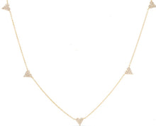 14K GOLD DIAMOND WILLOW HEART NECKLACE