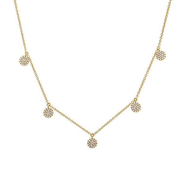 14K GOLD DIAMOND THEA NECKLACE