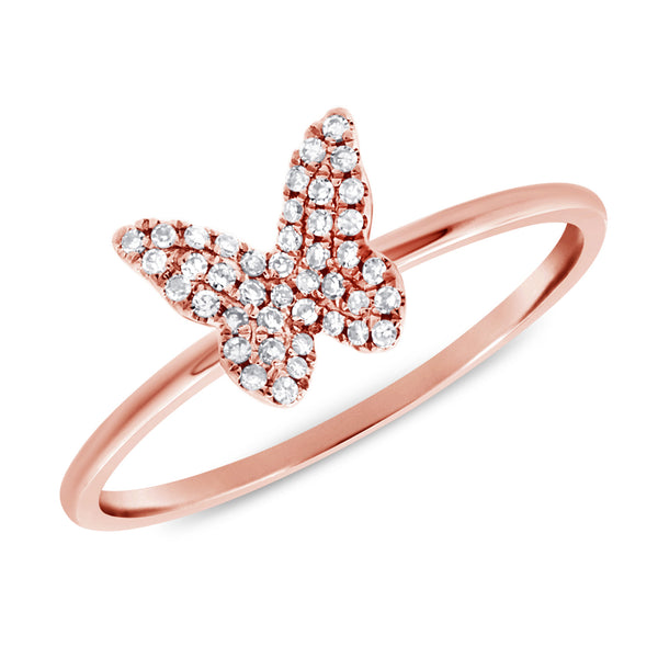 14K GOLD DIAMOND JULIA BUTTERFLY RING