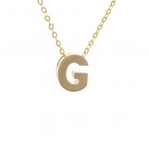 14k Gold Letter Initial Necklace