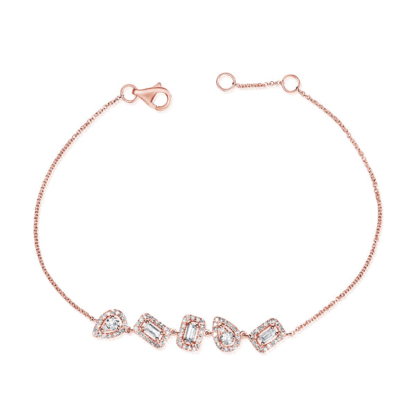 14K GOLD DIAMOND LIA BRACELET