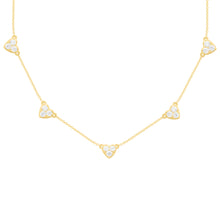 14K GOLD DIAMOND LAURIE HEART NECKLACE
