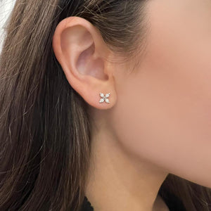 14K GOLD DIAMOND SMALL ALAIA STUDS