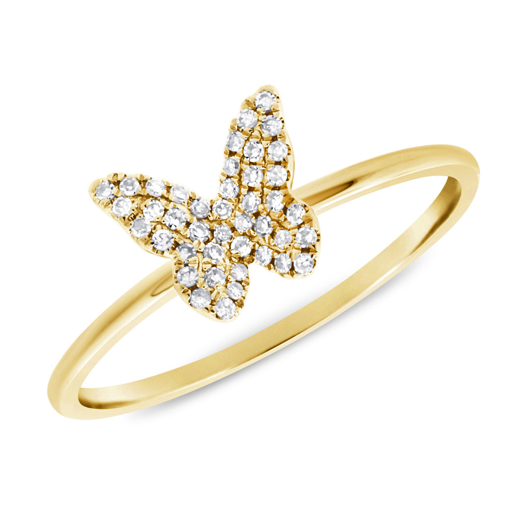 14K GOLD DIAMOND JULIA BUTTERFLY RING