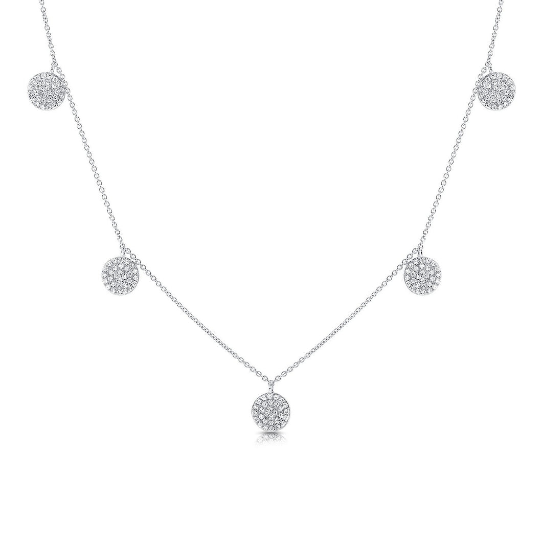 14K GOLD DIAMOND MARNINA CIRCLE NECKLACE