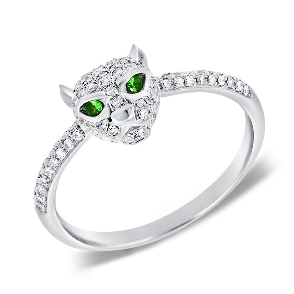 14K GOLD DIAMOND RYLEE JAGUAR RING