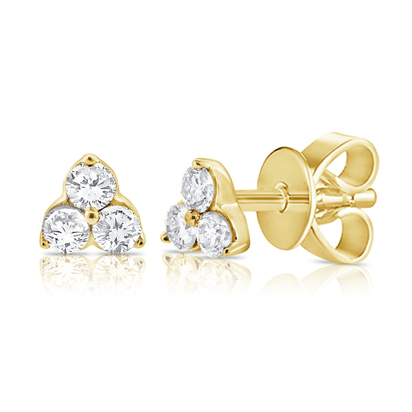 14K GOLD DIAMOND HEATHER STUDS