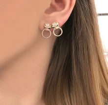 14K GOLD DIAMOND ALEX JAGUAR STUDS