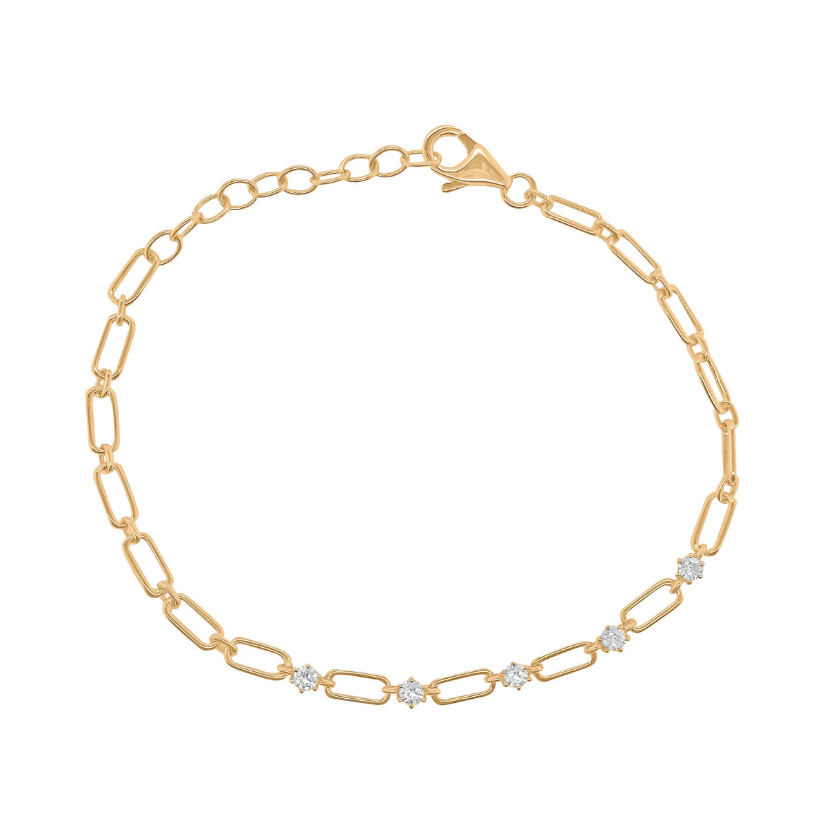 14K GOLD DIAMOND SKYLAR BRACELET – Jen K Online